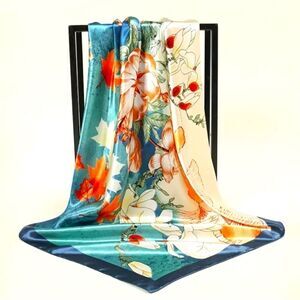 Floral scarf shawl wrap luxury accessory plant maple leaf